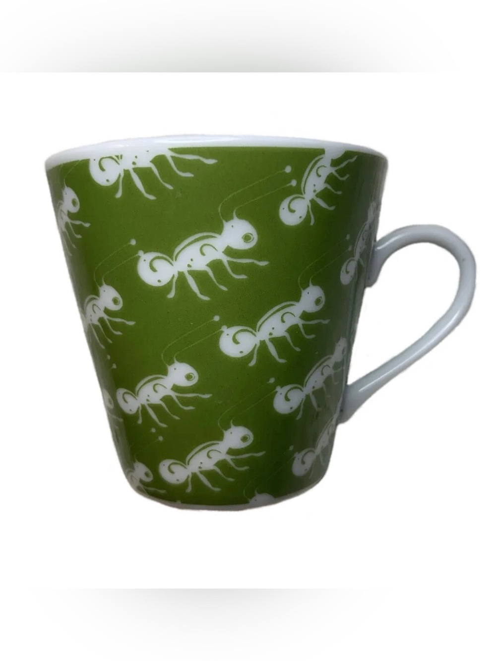 Rosenbaum de Coracao Brazil Espresso Demitasse Cup Green Ant Pattern.